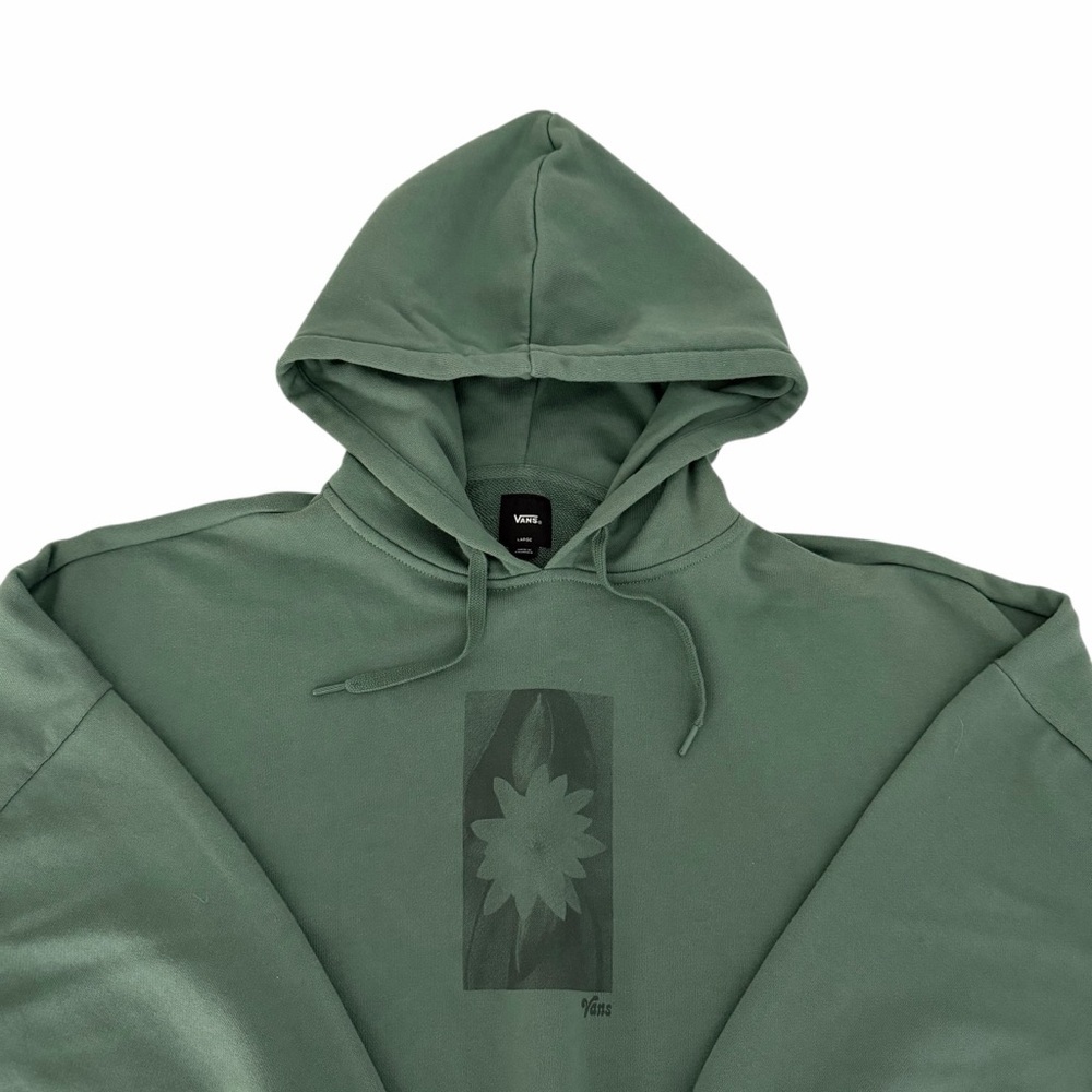 VANS green Pampas loose pullover hoodie l - Picture 4 of 11